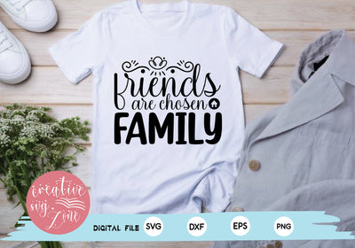 friends are chosen family SVG md faruk hossain 