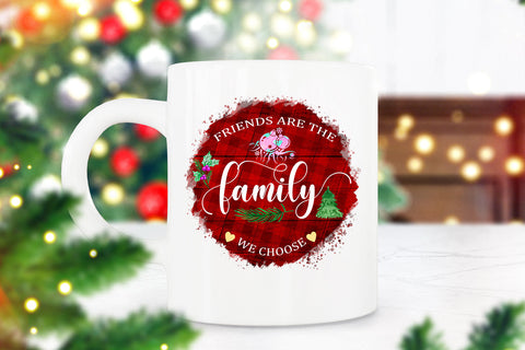 Friends are the Family We Choose I Friend Christmas Ornament Sublimation Happy Printables Club 