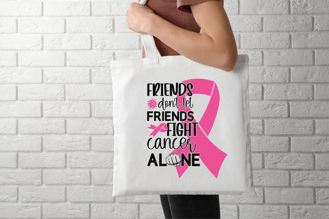 Friends don't let friends fight cancer alone SVG SVG DESIGNISTIC 
