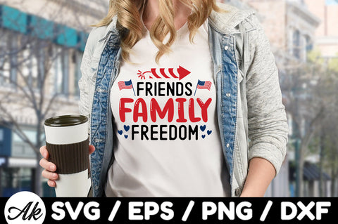 Friends family freedom svg SVG akazaddesign 