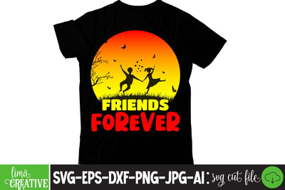 Friends Forever Friendship Day SVG ,Friendship Day Retro, Friendship Day, T-shirt Design,Friendship Day Quotes,Friendship Day Sublimation SVG Insomnia Std 