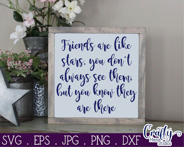 Friends Svg - Best Friends Svg - Friends Are Like Stars Svg SVG Crafty Mama Studios 