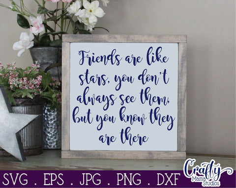 Friends Svg - Best Friends Svg - Friends Are Like Stars Svg SVG Crafty Mama Studios 