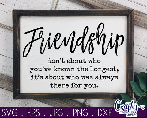 Friends Svg - Best Friends Svg - Friendship Is About Who Is Always There SVG Crafty Mama Studios 