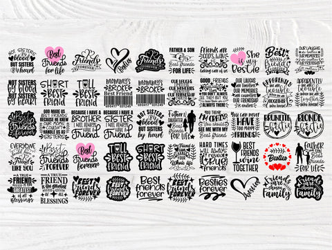 Friends SVG Bundle, Best Friends Svg, Friendship SVG TonisArtStudio 