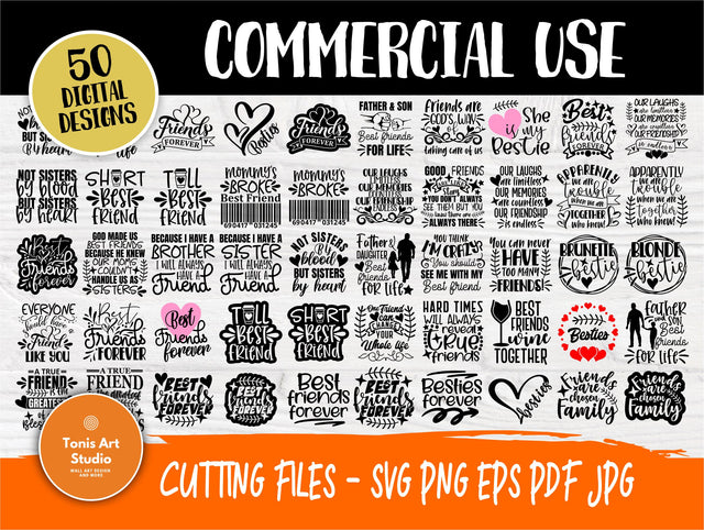 Friends SVG Bundle, Best Friends Svg, Friendship SVG TonisArtStudio 