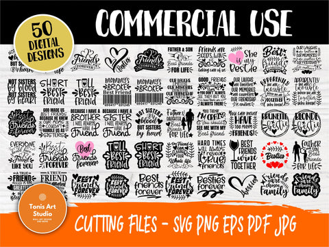 Friends SVG Bundle, Best Friends Svg, Friendship SVG TonisArtStudio 