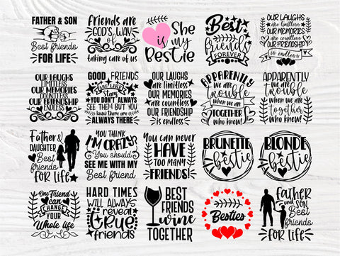Friends SVG Bundle, Best Friends Svg, Friendship SVG TonisArtStudio 