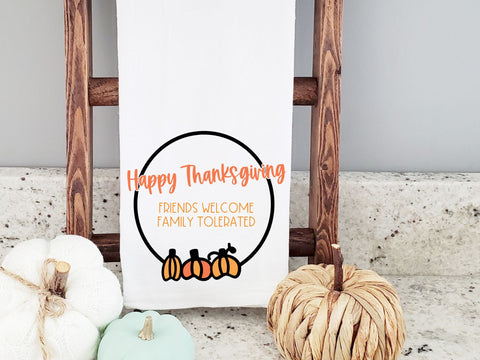 Friends Welcome Family Tolerated | Thanksgiving SVG SVG So Fontsy Design Shop 
