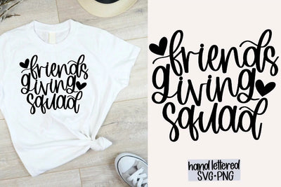 Friendsgiving Squad SVG, Hand Lettered SVG SVG AnitaAlyiaLettering 
