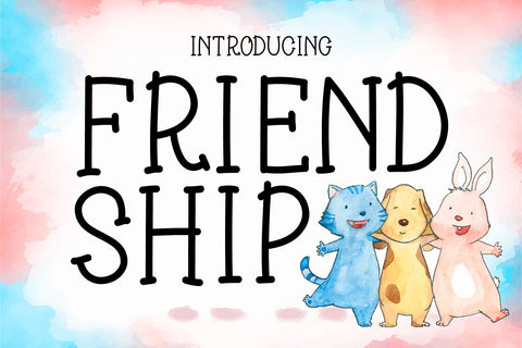 Friendship Fonts Font Fox7 By Rattana 