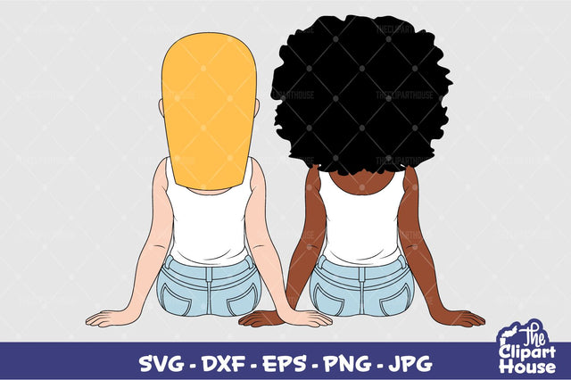 Friendship Girls SVG The Clipart House 