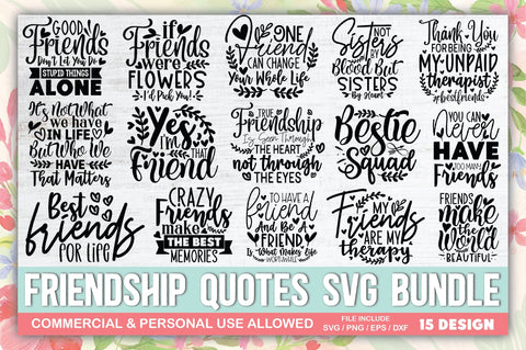 Friendship Quotes SVG Bundle SVG Ariyan 