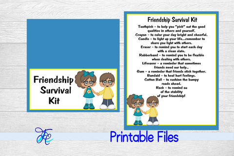 Friendship Survival kit 3D Paper Family Creations 