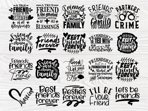 Friendship Svg Bundle, Best Friends Svg Designs SVG TonisArtStudio 