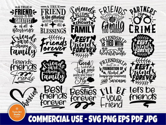 Friendship Svg Bundle, Best Friends Svg Designs SVG TonisArtStudio 