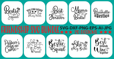 Friendship SVG Bundle SVG Syaman 