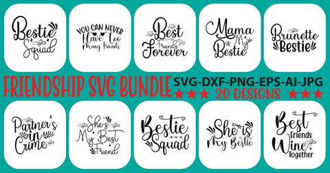 Friendship SVG Bundle SVG Syaman 