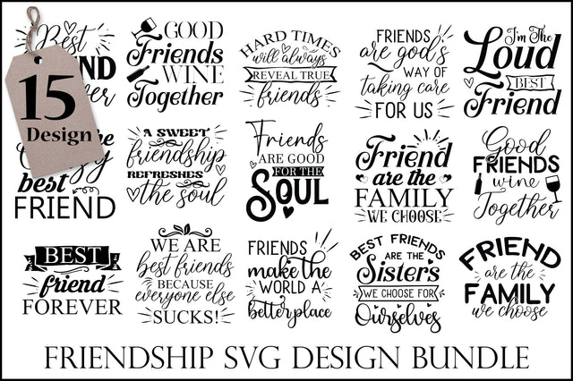 Friendship Svg Design Bundle SVG Creativeart88 