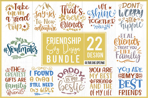 Friendship SVG Design Bundle SVG Creativeart88 