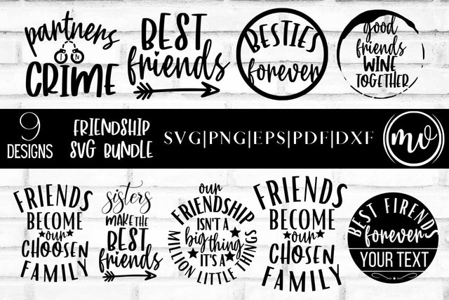 Friendship SVG Quotes Bundle SVG MockupSvgVenue 