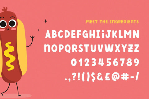 Fries and Shakes Font (Bold Fonts, Fat Fonts, Thick Fonts, Kids Fonts) Font Jupiter Studio Fonts 