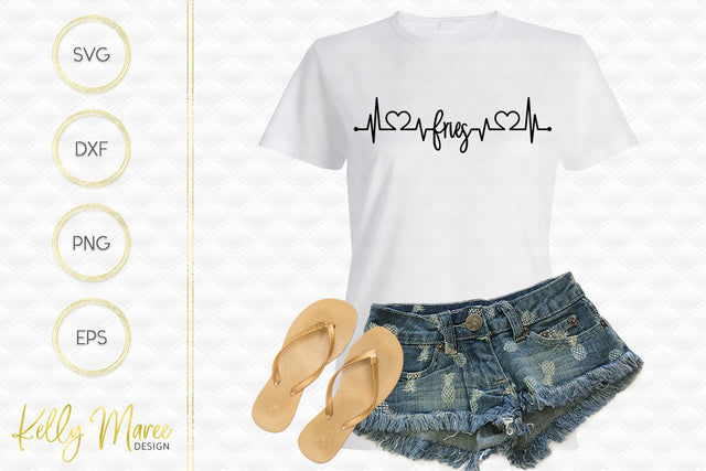 Fries Heartbeat Lifeline Kelly Maree Design 