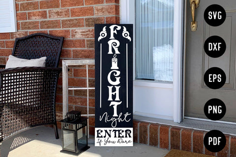 Fright Night SVG - Halloween Porch Sign SVG SVG CraftLabSVG 