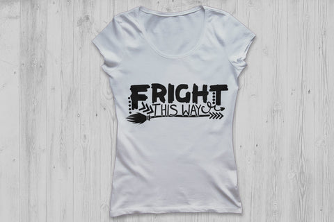 Fright This Way| Halloween Witch SVG Cutting Files. SVG CosmosFineArt 