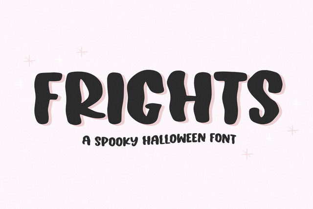 Frights - Spooky Halloween Font Font KA Designs 