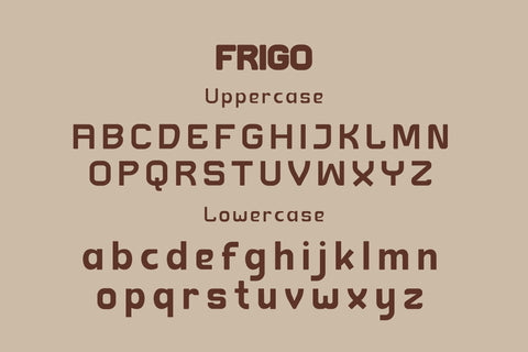 Frigo Font twinletter 
