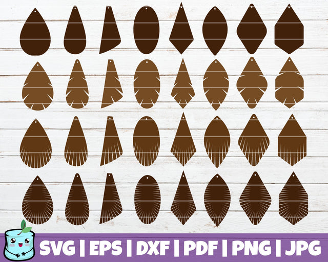 Fringe Earrings Bundle SVG MintyMarshmallows 