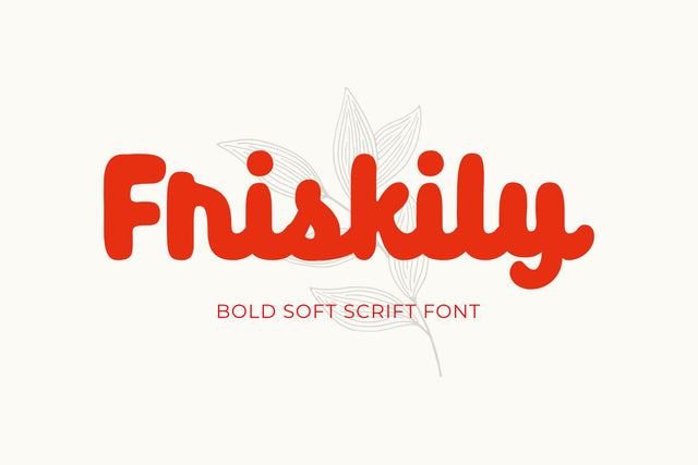 Friskily - Soft Bold Script Font Font nhfonts 