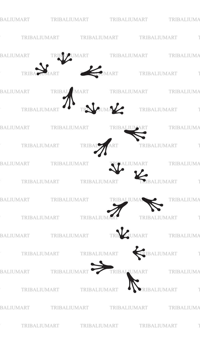 Frog footprints SVG TribaliumArtSF 