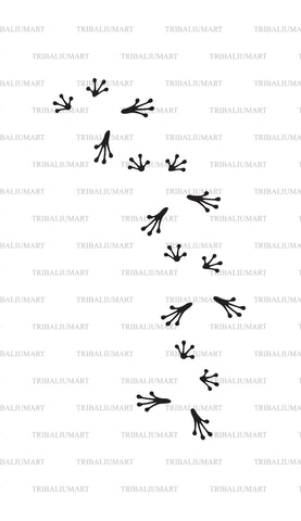 Frog footprints SVG TribaliumArtSF 