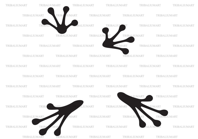 Frog footprints SVG TribaliumArtSF 