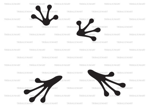 Frog footprints SVG TribaliumArtSF 