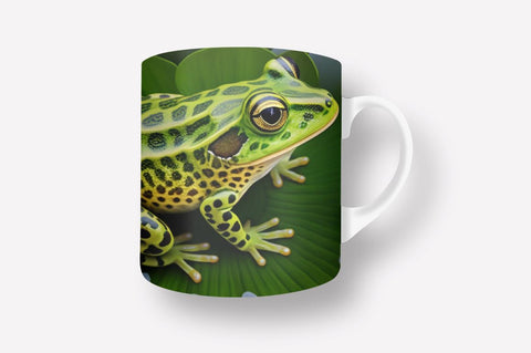 Frog Lily Pad 11, 12 & 15 Oz Mug Sublimation Sublimation Regulrcrative 
