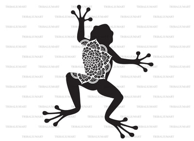 Frog mandala SVG TribaliumArtSF 