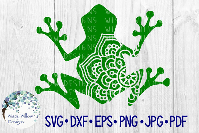 Frog Mandala SVG Wispy Willow Designs 