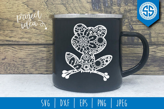 Frog Mandala Zentangle SVG SavoringSurprises 