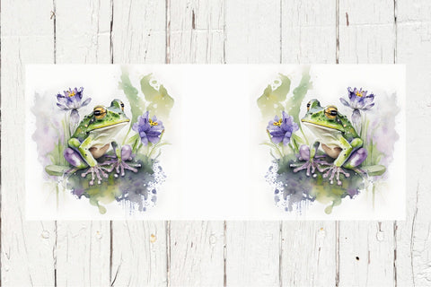 Frog Sublimation. Frog Mug Wrap. Sublimation Olga Terlyanskaya 