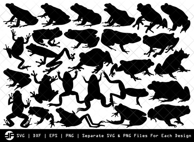 Frog SVG | Animal SVG | Silhouette Bundle | SVG Cut File SVG ETC Craft 