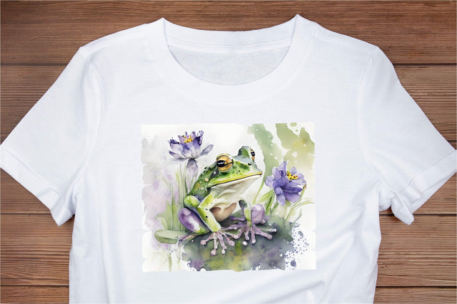 Frog T-Shirt Design PNG. Tshirt Sublimation Design Sublimation Olga Terlyanskaya 