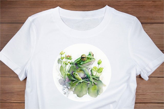 Frog T-Shirt Sublimation. Tshirt Design PNG Sublimation Olga Terlyanskaya 