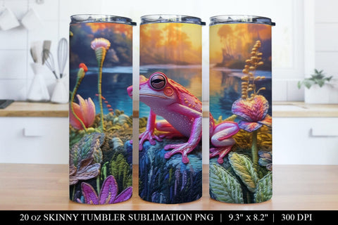 Frog Tumbler Sublimation Bundle Sublimation BijouBay 