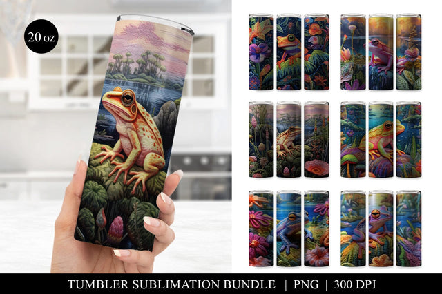 Frog Tumbler Sublimation Bundle Sublimation BijouBay 