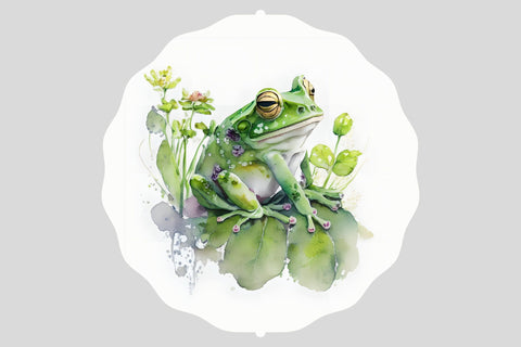 Frog Wind Spinner PNG. Frog Sublimation Wind Spinner Sublimation Olga Terlyanskaya 