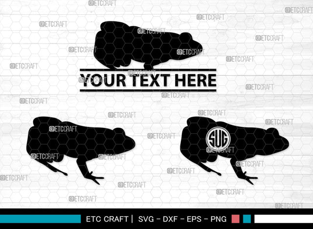 Frogs Monogram, Frog Silhouette, Frog SVG, Tree Frog Svg, Toad Svg, Amphibian Svg, SB00268 SVG ETC Craft 