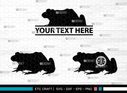 Frogs Monogram, Frog Silhouette, Frog SVG, Tree Frog Svg, Toad Svg, Amphibian Svg, SB00268 SVG ETC Craft 
